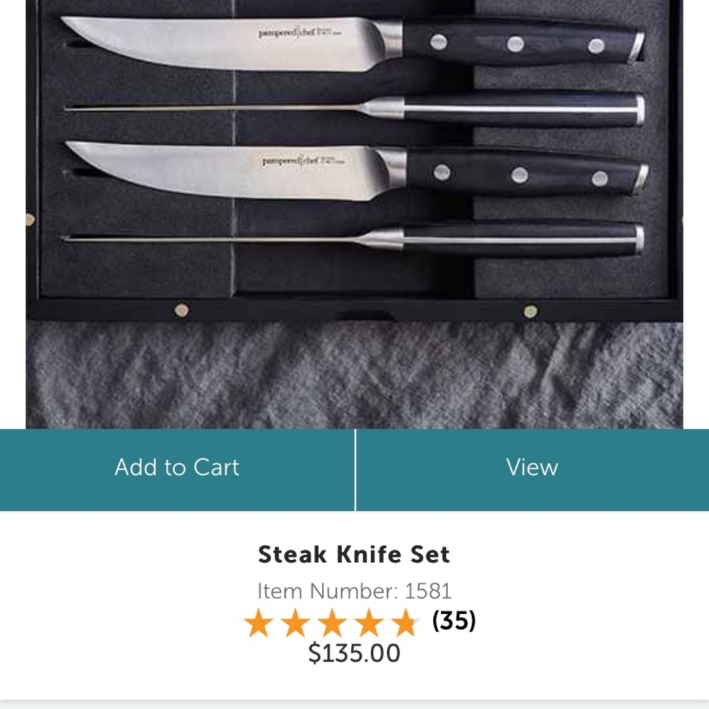 Pampered Chef Steak Knives